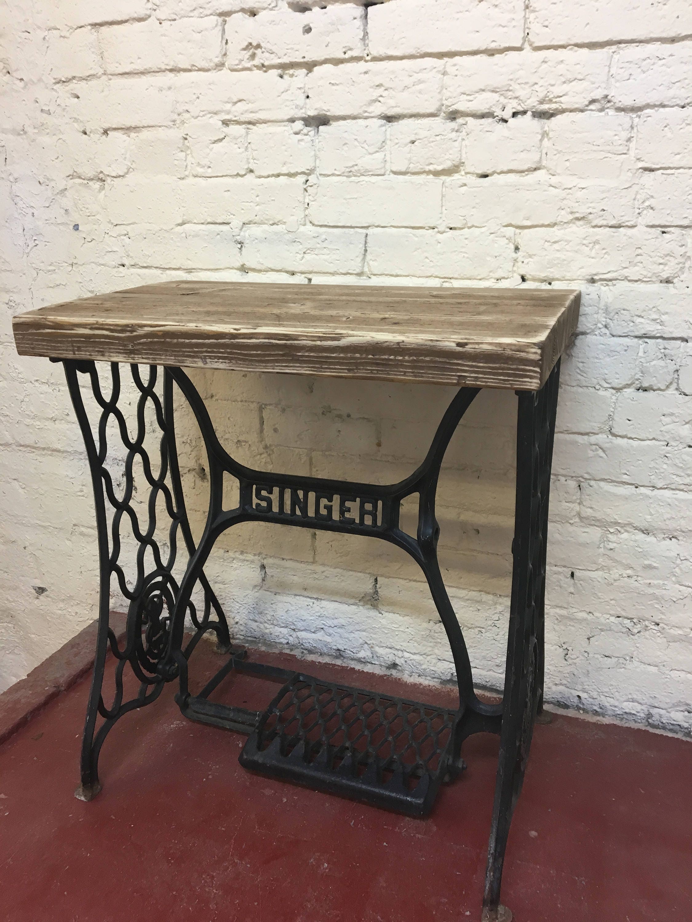 Vintage Singer cast Iron Sewing Table In Stock and Ready to Ship