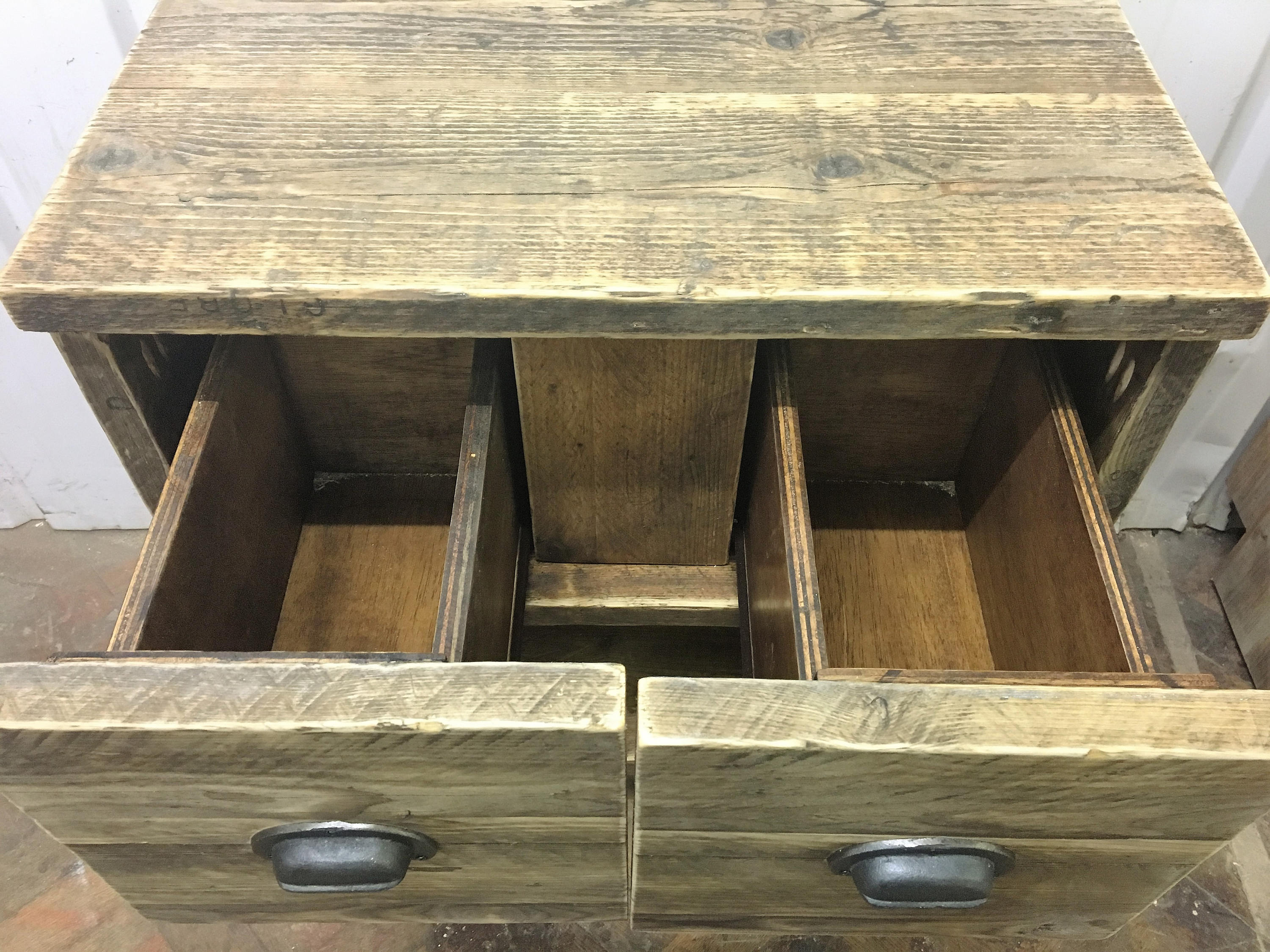 GLASGOW Reclaimed wood washstand handmade & bespoke