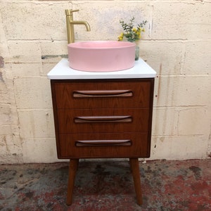 Mid century 2024 vanity unit