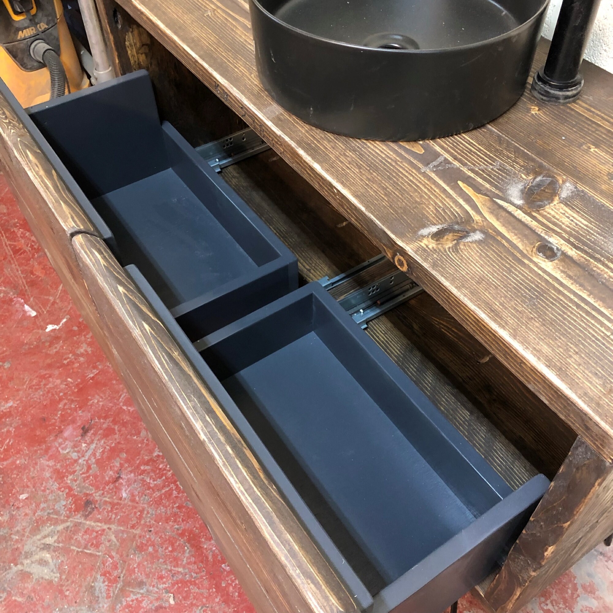 WIMBLEDON 2 Handmade Reclaimed Timber Bathroom Vanity Including