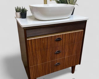NOW SOLD  | Elliot's of Newbury | Afromosia Chest Of Drawers |  Small Retro Chest