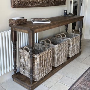 DUXBURY | Reclaimed Wooden Console | Rustic Sofa Table | Handmade Hallway Furniture |
