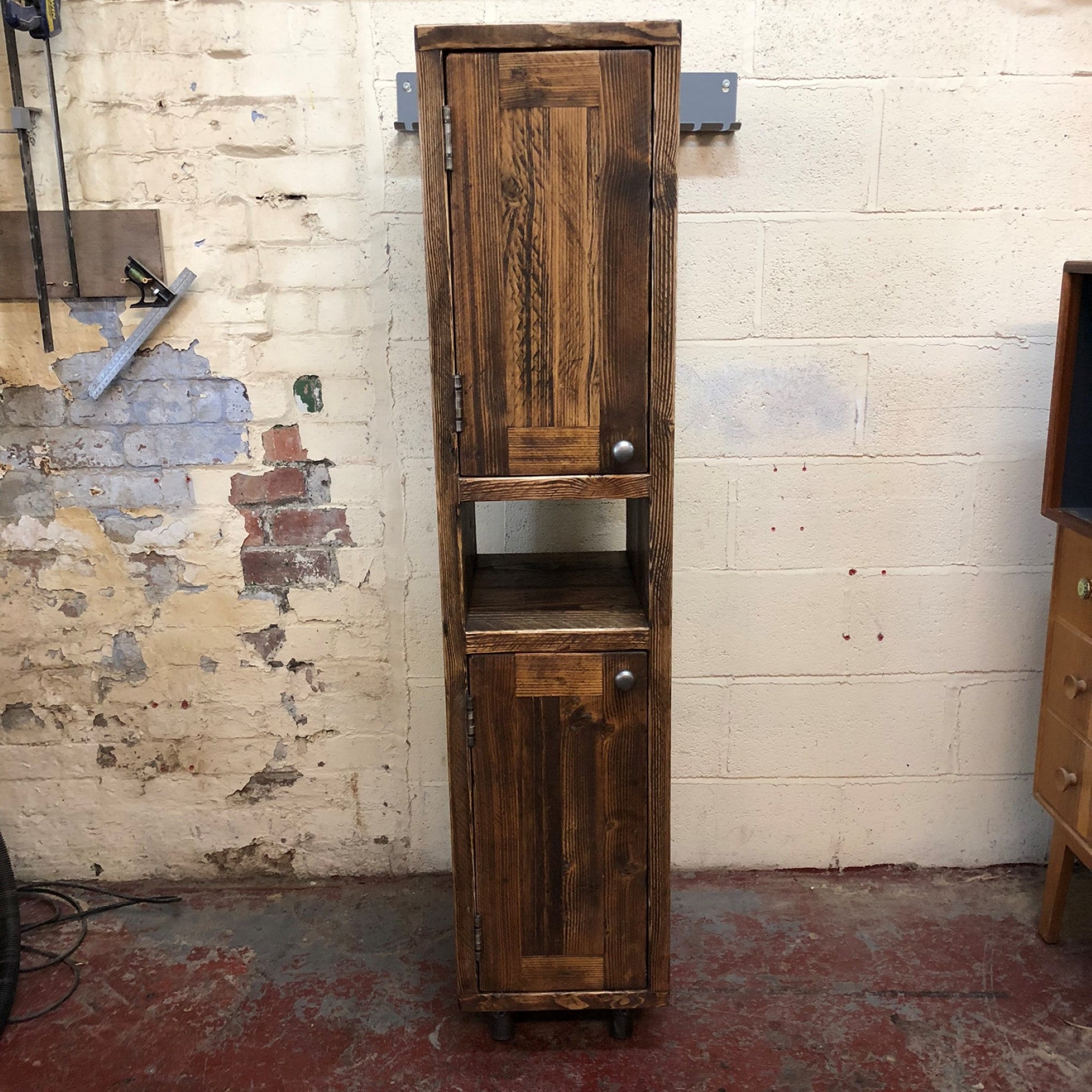 Rustic on sale tall cabinet