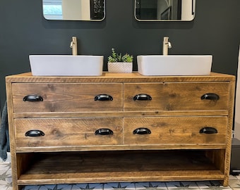 ABINGDON DOUBLE | Handmade Reclaimed Timber Bathroom Furniture