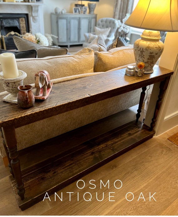 DUXBURY Handmade Home Furniture Custom Sofa Table Rustic Side Board Solid Wood Side Board Console Table Natural Solid Wood Table Etsy