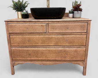 NEW ARRIVAL | Vintage 187 | Vintage Oak Vanity | Solid Oak Vanity | Vintage Oak | Oak Bathroom Vanity