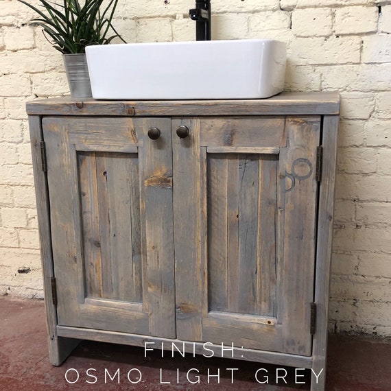 YORK Handmade Bathroom Furniture Bathroom Cabinet Rustic Vanity