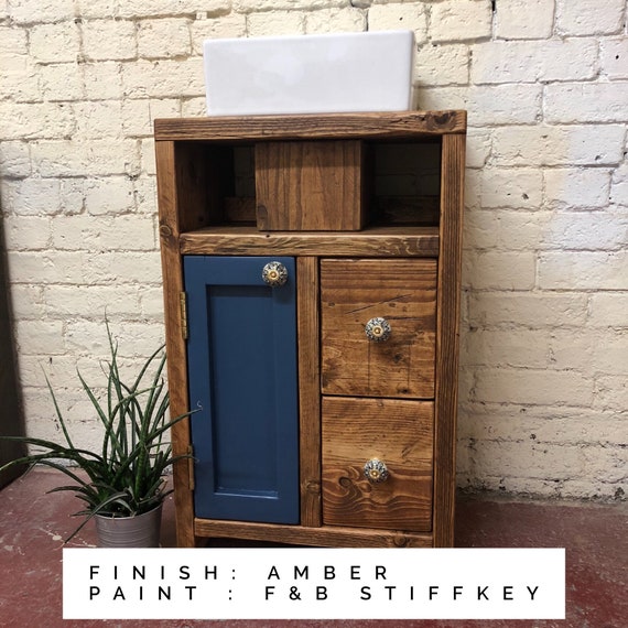 Salcombe : Bathroom Vanity Cabinet | Bathroom Vanity Unit | Wooden Vanity | Bathroom Reclaimed Wood Vanity |