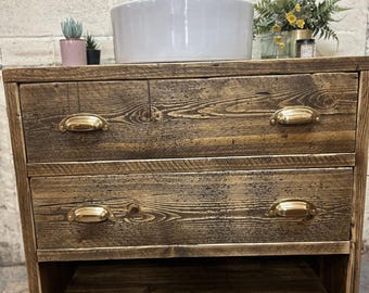 ABINGDON | IN STOCK | Handmade Reclaimed Timber Basin Unit | Quick Delivery
