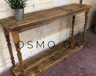 DUXBURY | Handmade Home Furniture | Custom Sofa Table | Rustic side board | Solid Wood Side board | Console Table | Natural Solid Wood Table