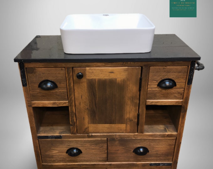 GRASSINGTON | Handmade Reclaimed Timber Bathroom Vanity Unit