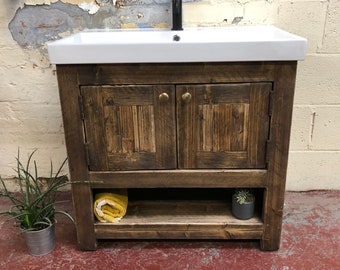 TELFORD |  Handmade Bathroom Furniture | Bathroom cabinet | Rustic Vanity | Upcycled Bathroom Furniture | Bathroom Vanity Unit | Wash Stand