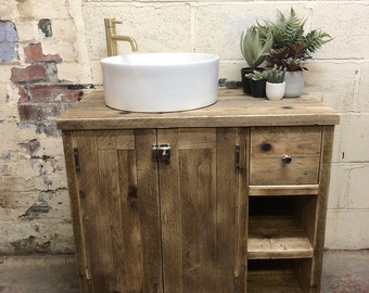 EDINBURGH | Handmade Reclaimed Timber Bathroom Furniture