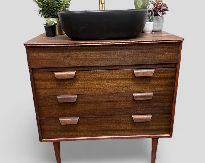 NOW SOLD | UNIFLEX | Gunther Hoffstead Designed Mid Century Retro | Vintage Teak Chest Of Drawers