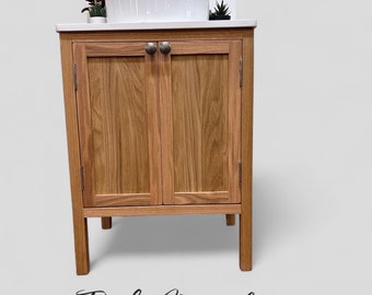 CHELTENHAM | Classic Oak Double Door Unit | Solid Oak Bathroom Furniture
