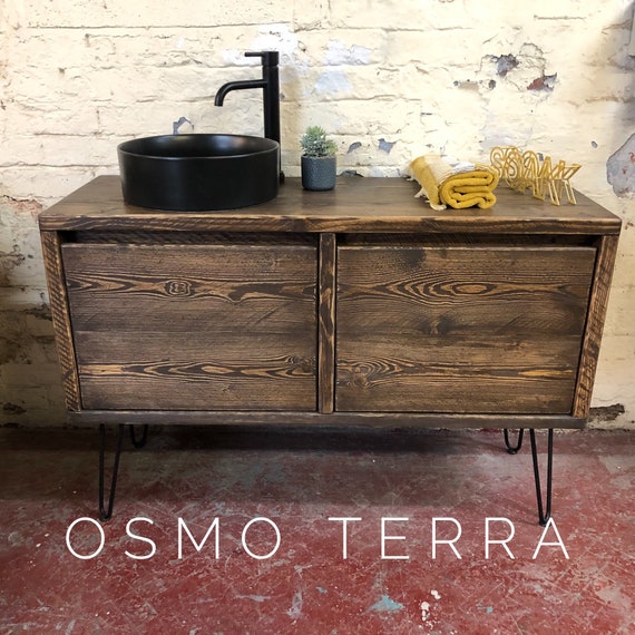 WIMBLEDON 2 | Reclaimed Timber Bathroom Vanity Including Hairpin Legs