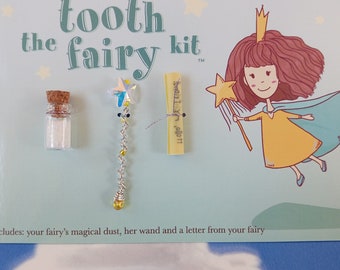 Handmade Tooth Fairy Kit, "Not the First Lost Tooth": Includes Handmade Wand, Fairy Dust, and Note from the Tooth Fairy