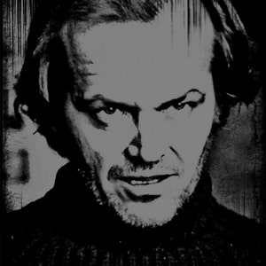 the shining, JACK,black, grey print, black tank top, racer-back tank, horror, work out tank image 2