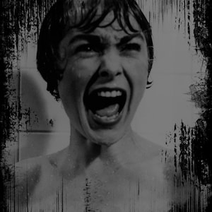 psycho  - shower scene -  black t-shirt