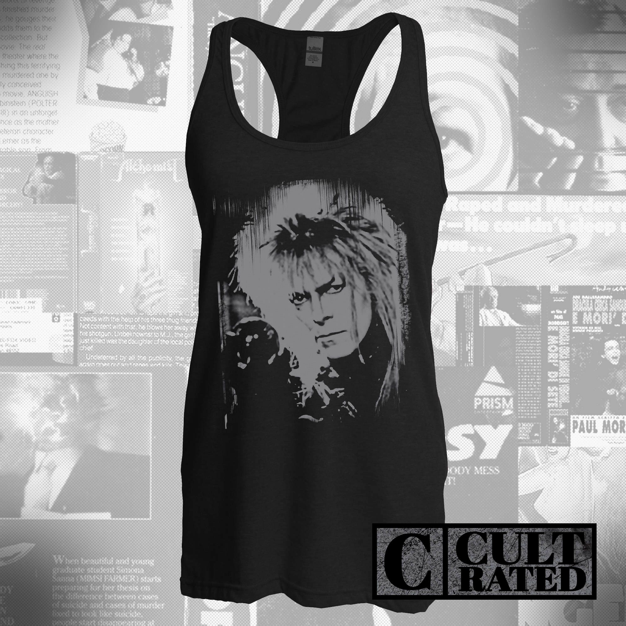 labyrinth, jareth, tank top, david bowie, work out tank