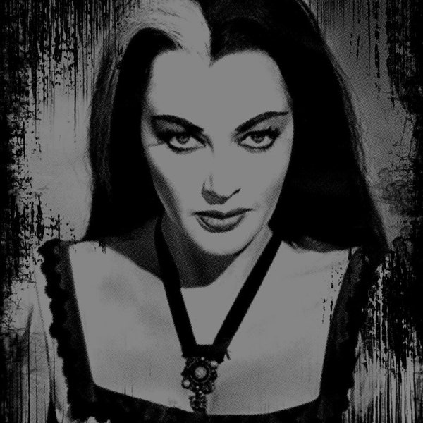 the munsters - horror - black t-shirt - lily munster