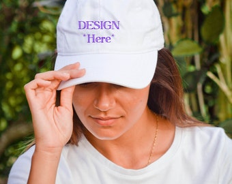 Yupoong 6245cm White Dad Hat Mockup Model Mockup Lifestyle Photography Blogger Photo Mockup Photo Tshirt Mockup Dad Hat Hat Mockup White T Shirt Mock Up Psd File