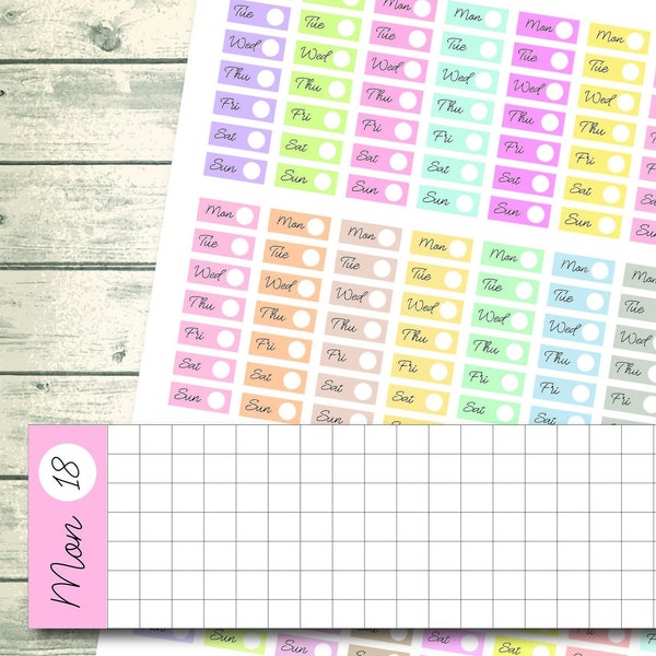 Free Hobonichi Weeks Stickers Printable - Etsy