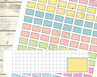 Hobonichi Weeks Printable, Mini Functional Boxes, FREE Silhouette Cut files