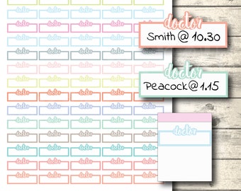 Pastel Doctor Appointment Planner Stickers (Digital Download)