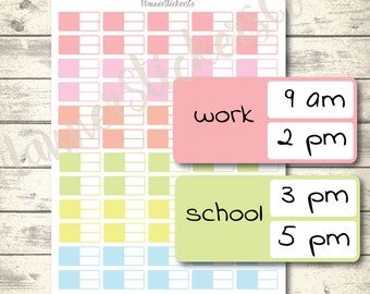 Pastel Event Planner Stickers: Work & School (Digital Download)