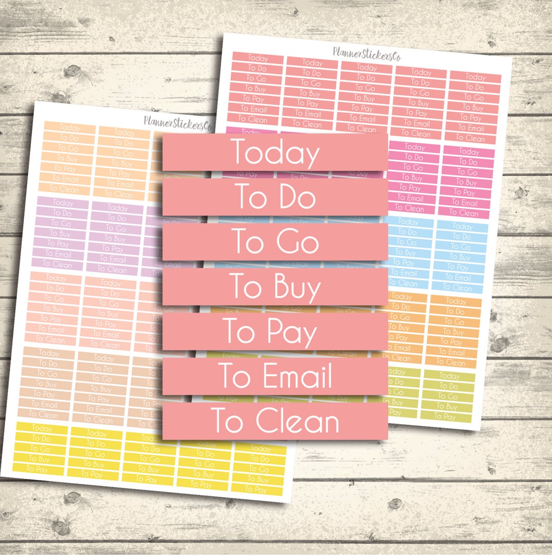 MDN Headers Stickers, Erin Condren Printable Planner Stickers, Mambi ...