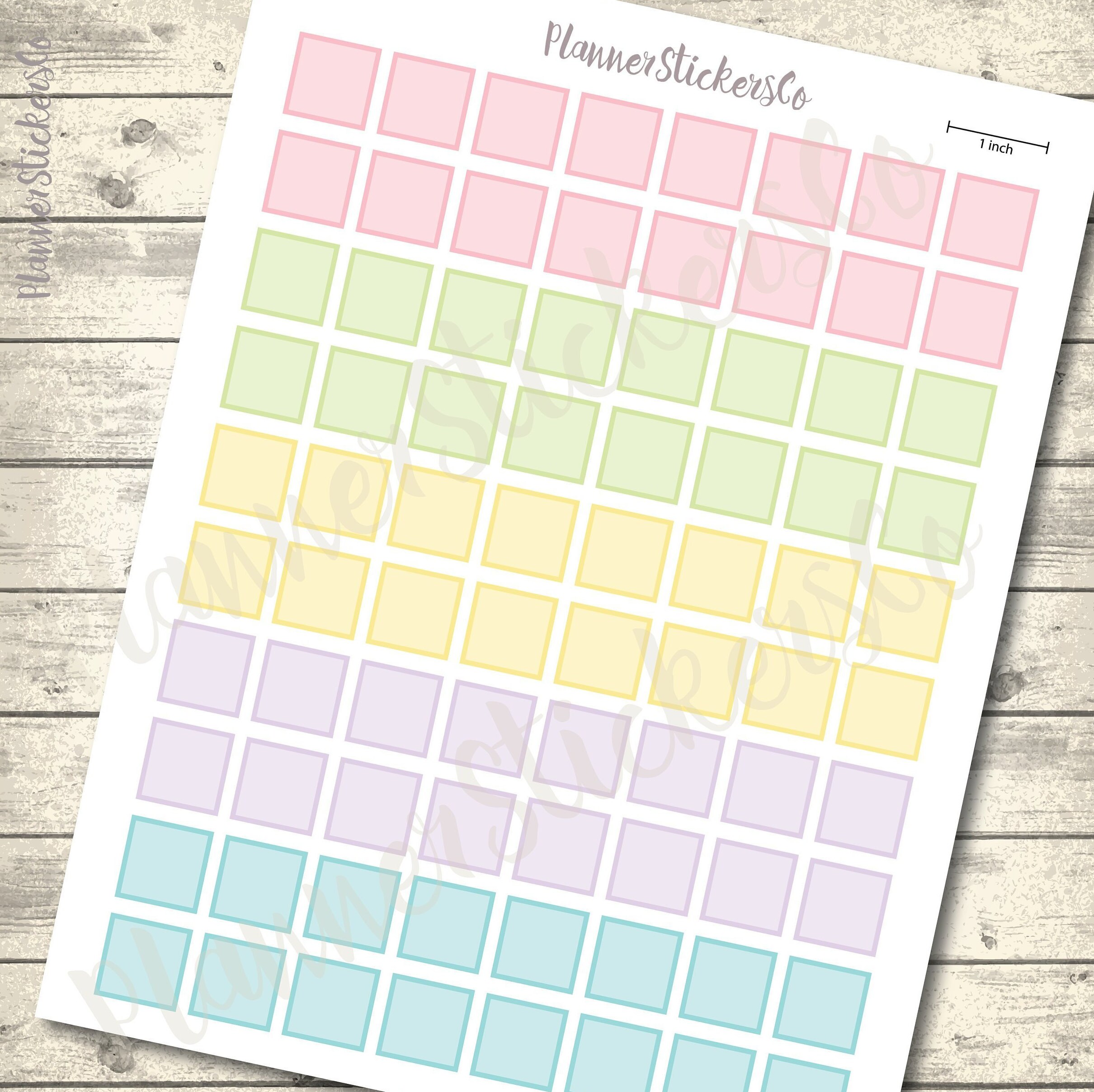Hobonichi Weeks Printable Stickers Full Boxes Hobo Weeks - Etsy