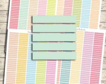 Pastel Header Planner Stickers: Erin Condren, Happy Planner (Digital Download)