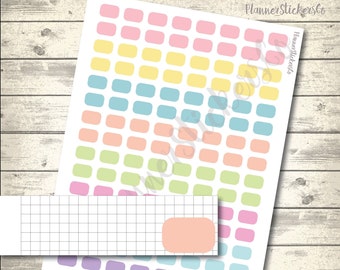 Hobonichi Weeks Printable, Mini Functional Boxes ,Round Corner Boxes, FREE Silhouette Cut files