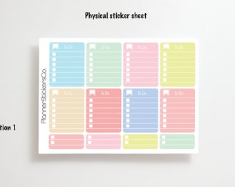 Pastel To-Do List Planner Stickers: Time Management