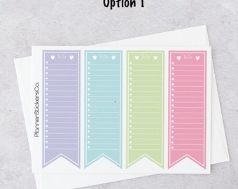 Pastel To Do Checklist Stickers, Planner and Journal Notes