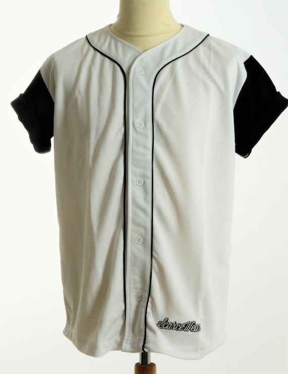 plain black baseball jersey