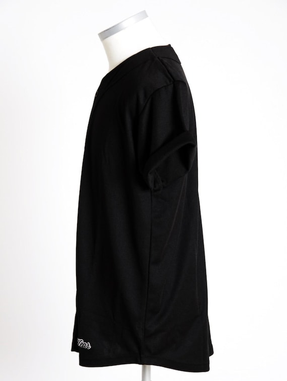 Scarcewear Signature Plain Black Baseball Jersey Shirt Size S 6XL