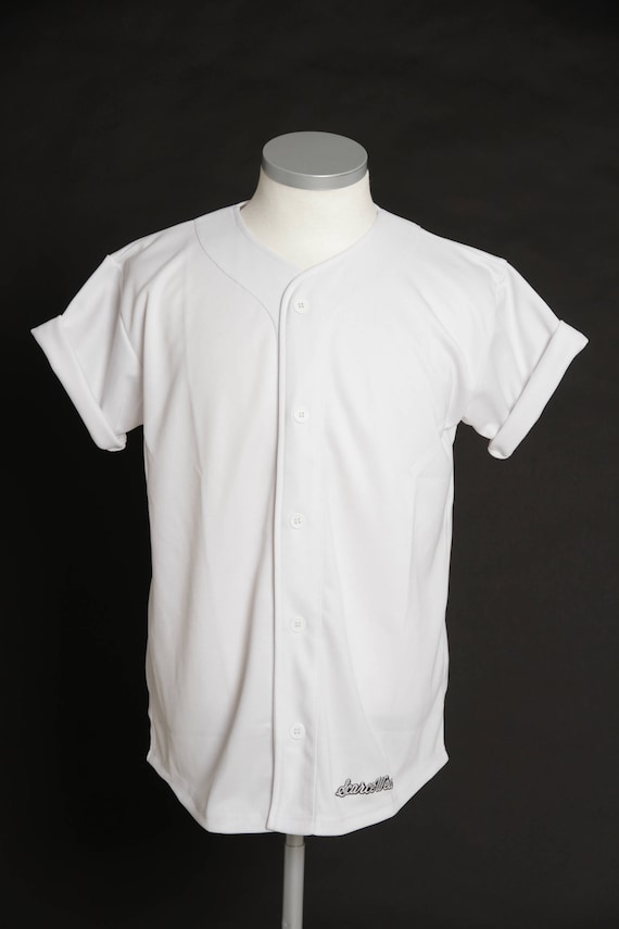 white baseball jersey shirt