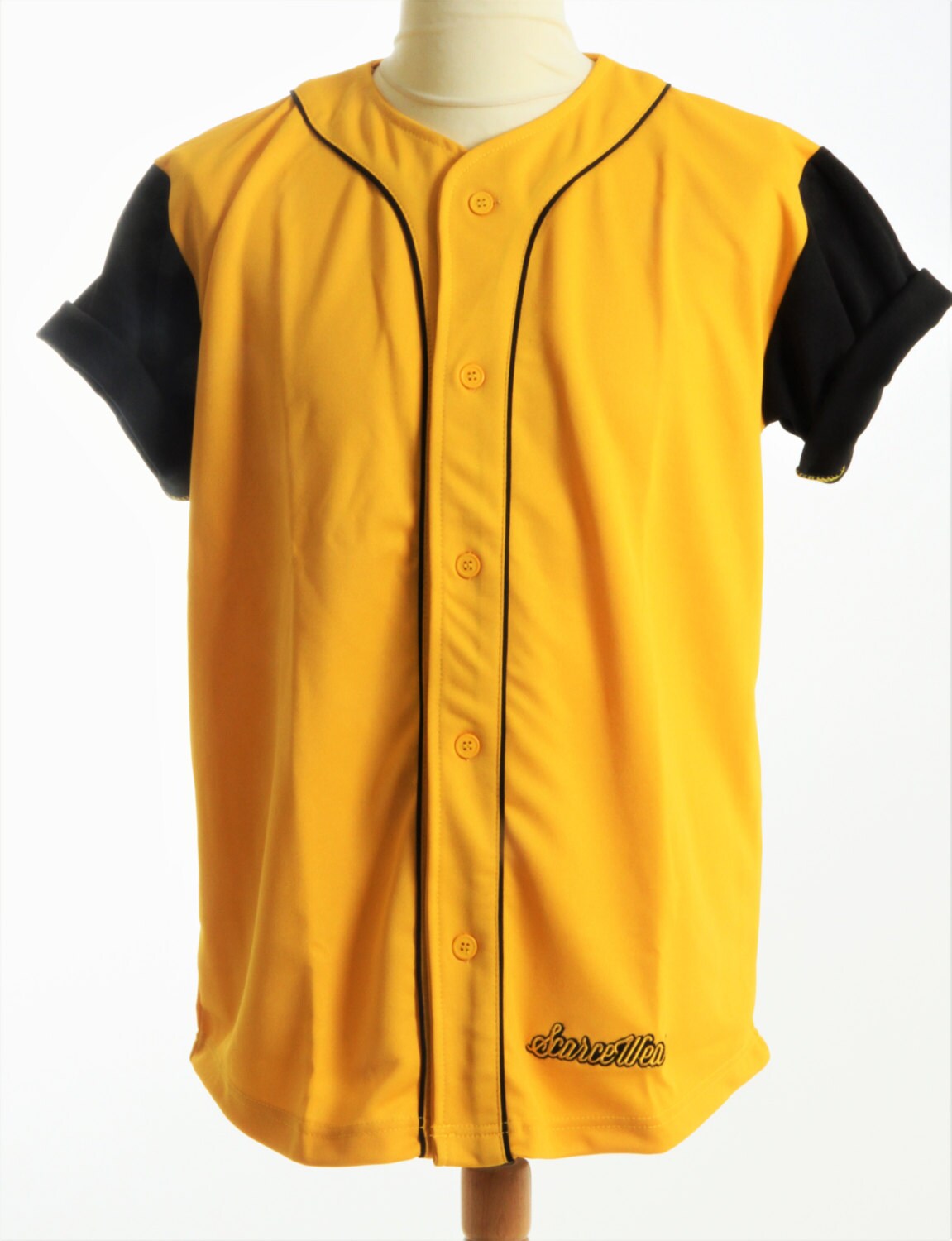 Black And Gold Baseball Jersey Sale > black and gold baseball jersey > in stock