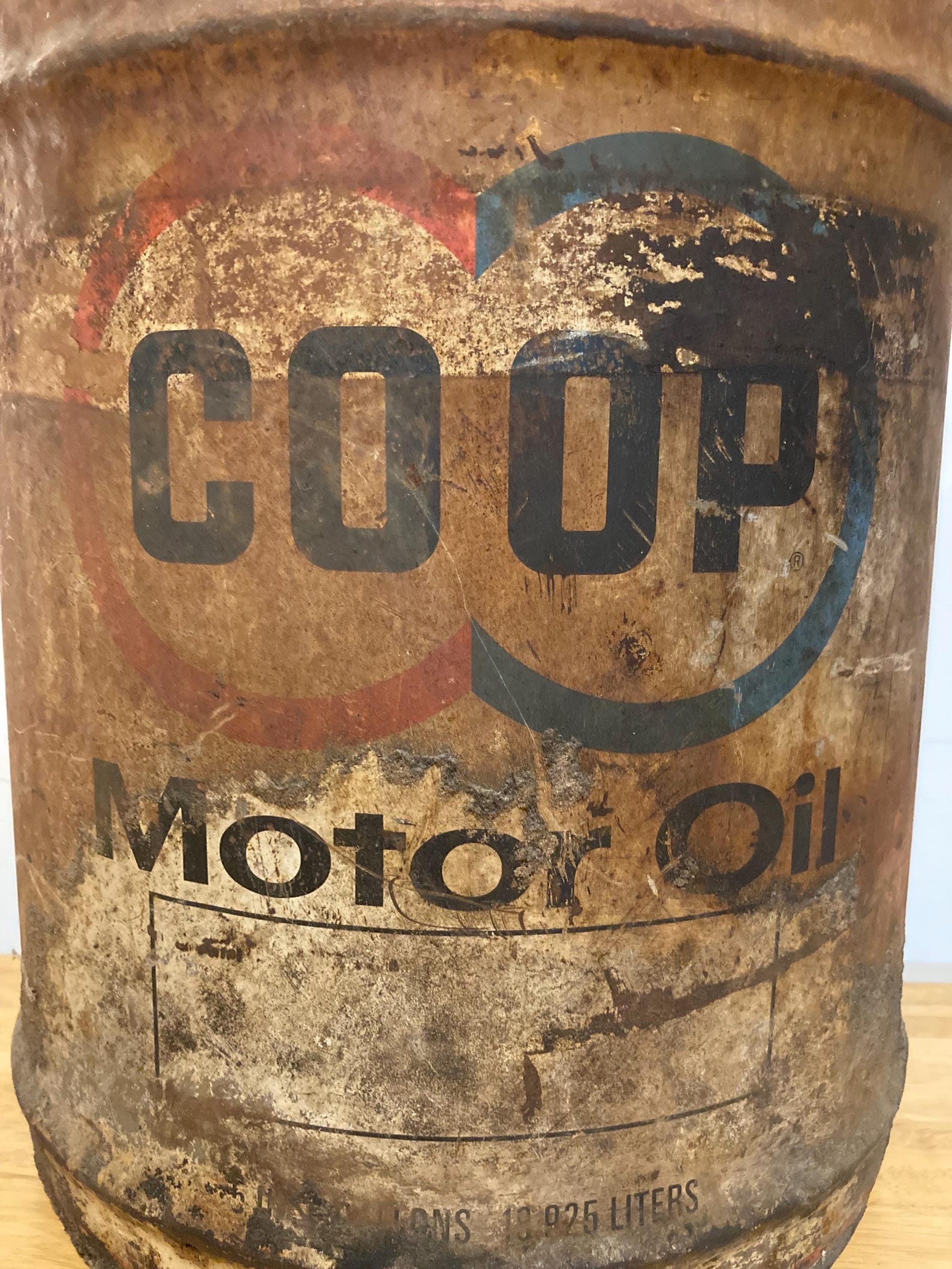 Vintage Motor Oil Coop 5 Gallon Metal Pail Rusty Distressed - Etsy