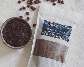 Coffee, Cacao & Coconut Body Scrub, Gifts for Her, All over Body Exfoliant, Natural Body Scrub, Gifts For Her, Free shipping