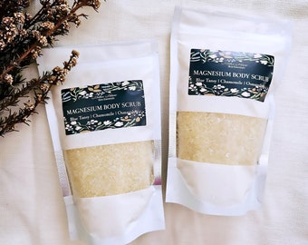 Magnesium Body Scrub | Balancing Body Scrub | Birthday Gift | Gifts her Her | Natural Skincare