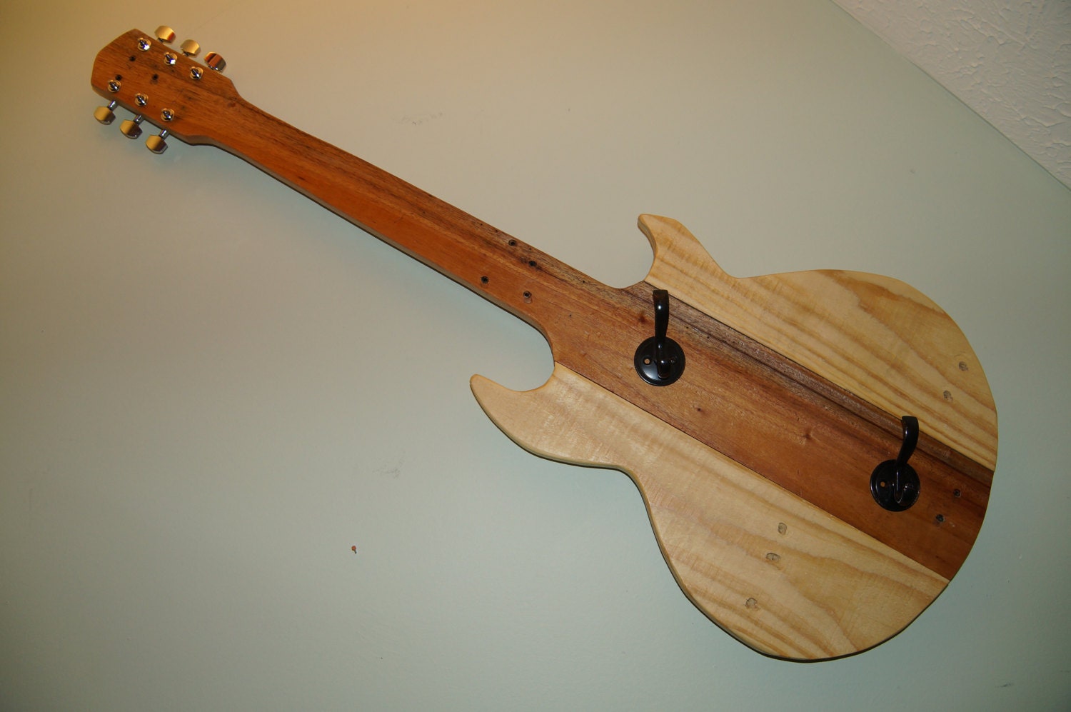 rústico Guitarra de madera Ropa Gancho Toalla Gancho - Etsy España