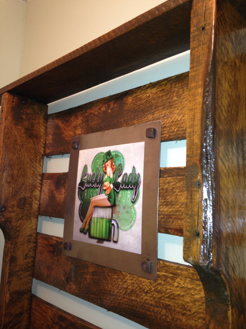 Liquor Rack Wine Rack Rustic Shelf Irish Pub Distressed Etsy