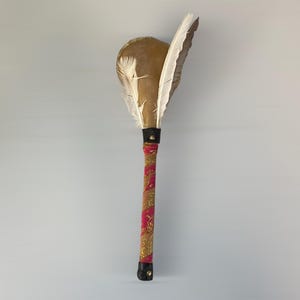 Buffalo Spirit Blessing Rattle, Three Spirit Rattle, Shamanic Rattle..... Medicine Rattle