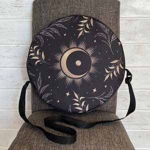 14, 16, 18 Inch Handmade Frame Drum Bag, half moon, Shamanic Drums, Water Resistant, Hand Drum Protection