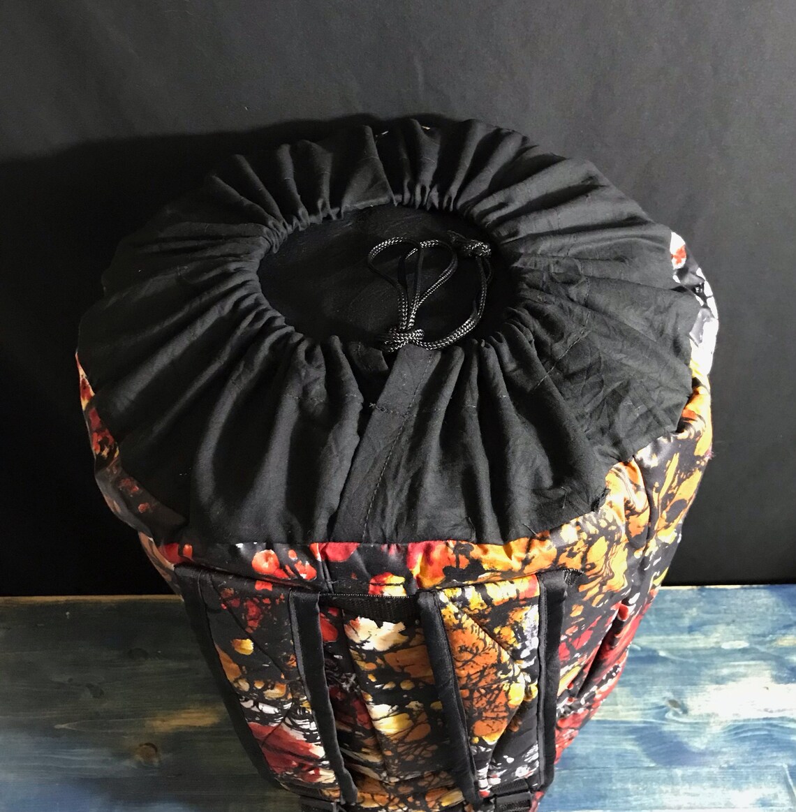 Large Handmade Djembe Bag... Backpack Straps Easy Top Load Etsy
