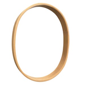 May include: A natural wood hoop, perfect for crafting or home decor.