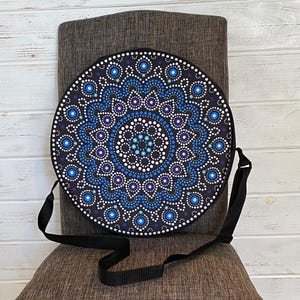 14, 16, 18 Inch Handmade Frame Drum Bag, Mandala, Shamanic Drums, Water Resistant, Hand Drum Protection